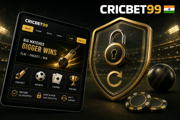 Secure Cricbet99 login protects access to casino and sports.