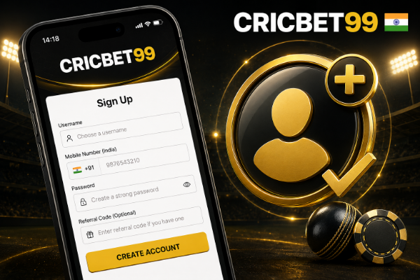 Cricbet99 registration creates secure access to sports and casino.